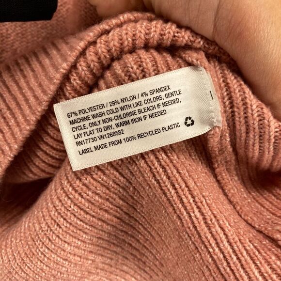 Ava & Viv Sweater Pullover Women 1X Plus Pink Knit Crew Neck Long Sleeve Casual - Picture 8 of 9